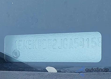 2018 Ford Explorer Xlt z USA, uszkodzony, nr VIN 1FM5K8D82JGA54158